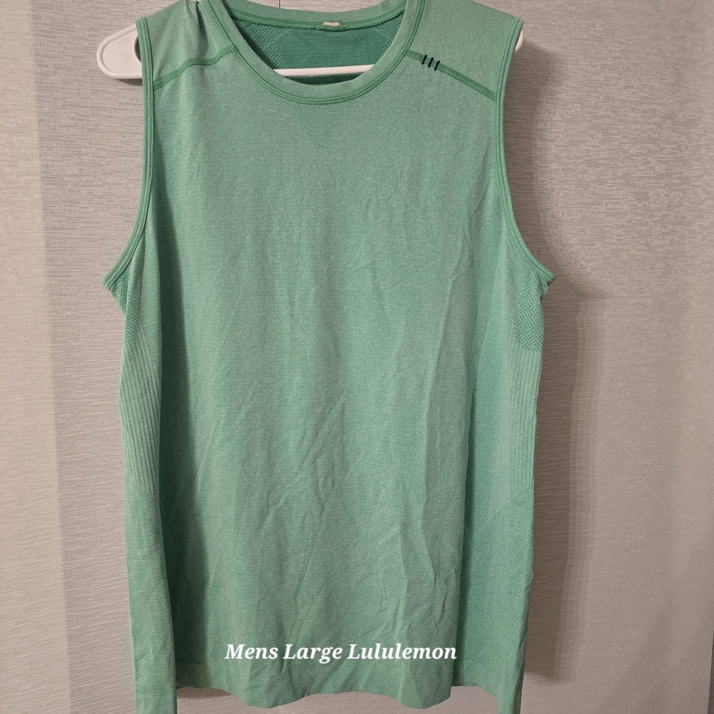 lululemon athletica Green Sleeveless Muscle Tee